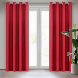 Vorhang RITA rot 140x250 Ösen