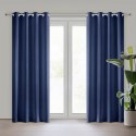 Vorhang RITA dunkelblau 140x250 Ösen
