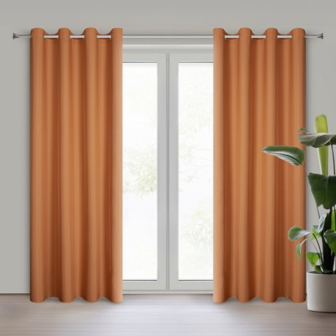Vorhang RITA orange 140x250 Ösen