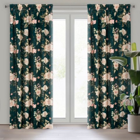 Vorhang ROSE dunkelZI rosa 135x270 Kräuselband