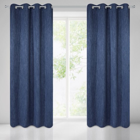 Vorhang ROSSIE dunkelblau 135x250 Ösen