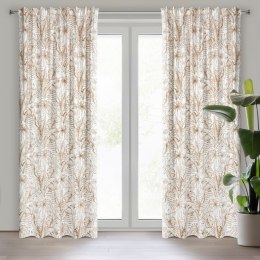 Vorhang SABA weiß beige 140x270 Kräuselband SZEL