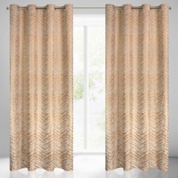 Vorhang SARA creme gold 140x250 Ösen