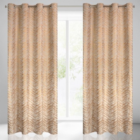 Vorhang SARA creme gold 140x250 Ösen