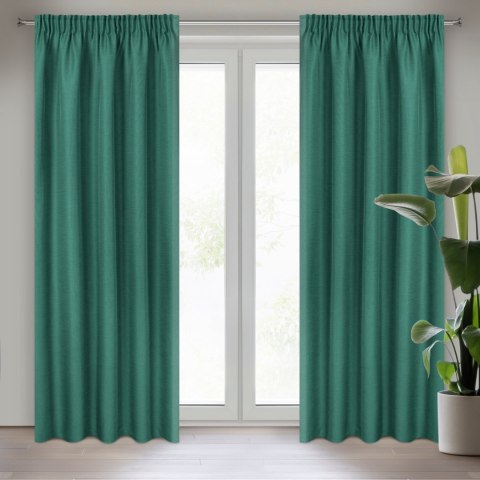 Vorhang STYLE grün 140x270 Kräuselband