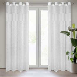 Vorhang VICKY weiß 140x250 Ösen