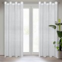 Vorhang CINDY weiß 140x250 Ösen