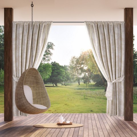 Wasserfester Terassenvorhang GARTEN 15 155X200 Stangendurchzug