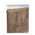 Flauschige Decke Tifany 1 150x200 dunkelbeige