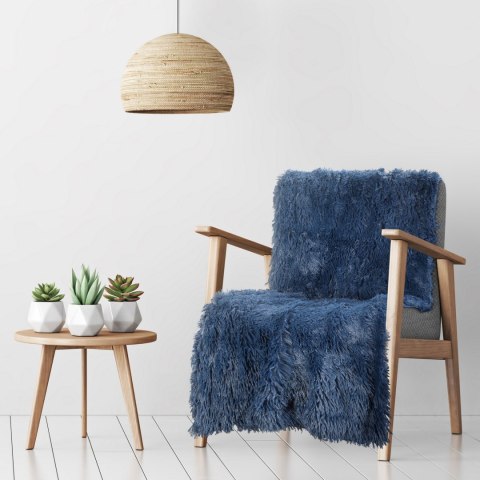 Flauschige Decke Tifany 1 70x160 dunkelblau