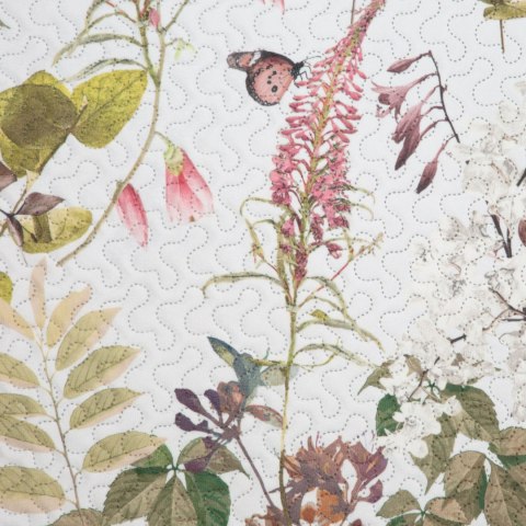 Bettüberwurf ROSA weiß 170x210 weiß grün