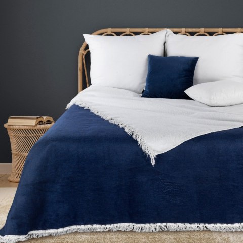 Decke Acryl Wohndecke 29 E 220x240 weiß marine