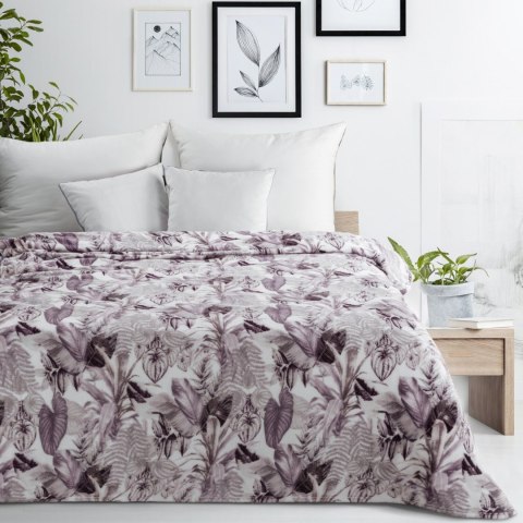 Decke DAVOS 2 150x200 lila grau