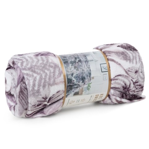 Decke DAVOS 2 150x200 lila grau