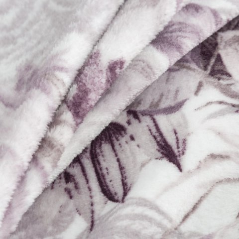 Decke DAVOS 2 150x200 lila grau