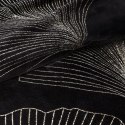 Elegante Decke mit Muster GINKO1 150x200 schwarz