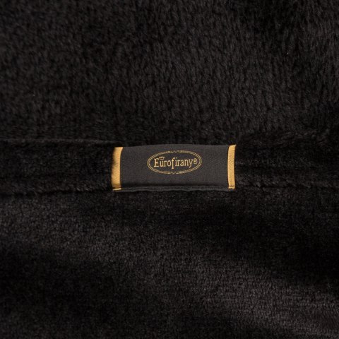 Elegante Decke mit Muster GINKO1 150x200 schwarz