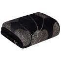 Elegante Decke mit Muster GINKO2 150x200 schwarz