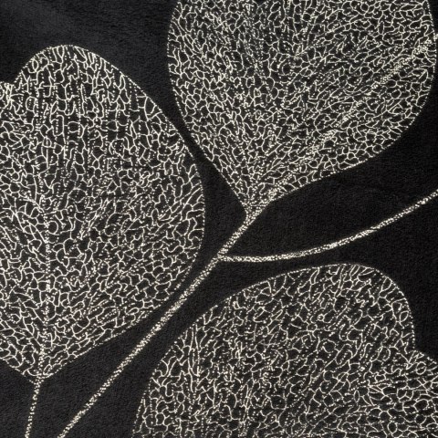 Elegante Decke mit Muster GINKO2 150x200 schwarz