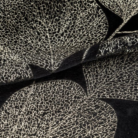 Elegante Decke mit Muster GINKO2 150x200 schwarz