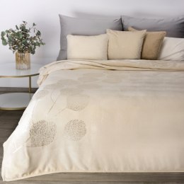 Decke mit Muster GINKO2 150x200 creme