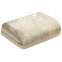 Decke mit Muster GINKO2 150x200 creme