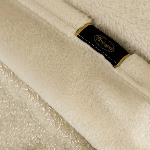 Decke mit Muster GINKO2 150x200 creme