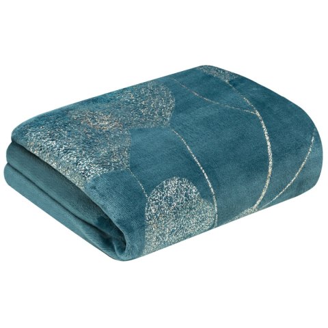 Elegante Decke mit Muster GINKO2 150x200 blau