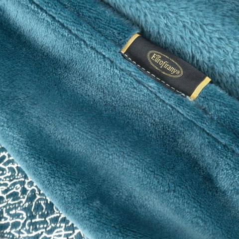 Elegante Decke mit Muster GINKO2 150x200 blau