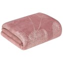Elegante Decke mit Muster GINKO2 150x200 rosa
