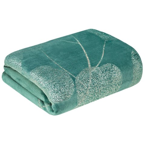 Elegante Decke mit Muster GINKO2 150x200 türkis