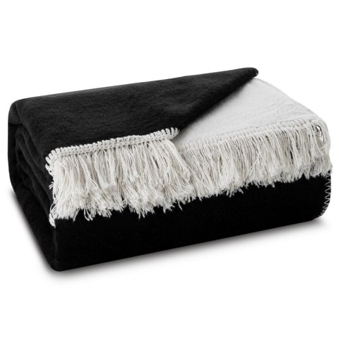 Decke DUO Acryl 1 220x240 weiß schwarz