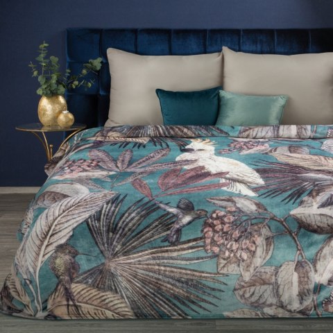 Decke Mikorfaser ARA 150x200 türkis hellgrau