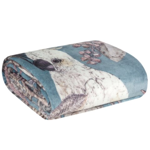 Decke Mikorfaser ARA 150x200 türkis hellgrau