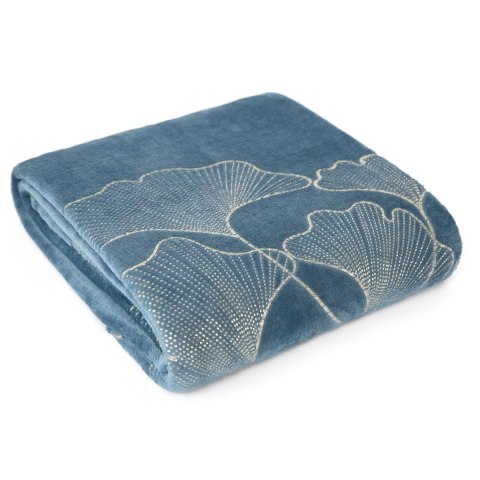 Elegante Decke mit Muster GINKO 150x200 blau