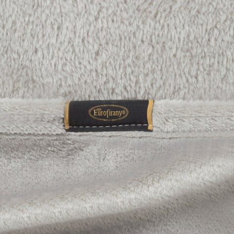 Elegante Decke mit Muster GINKO1 150x200 silber