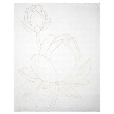 Decke LILI 1 150x200 weiß gold