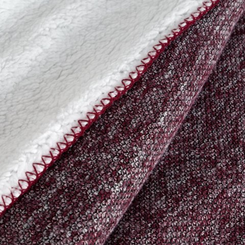 Decke PANDA dunkelrot weiß 150x200