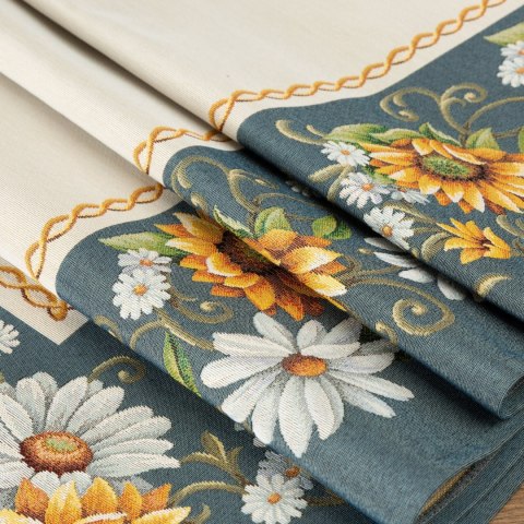 Gobelin Tischdecke 45 blau 140x180 -5%