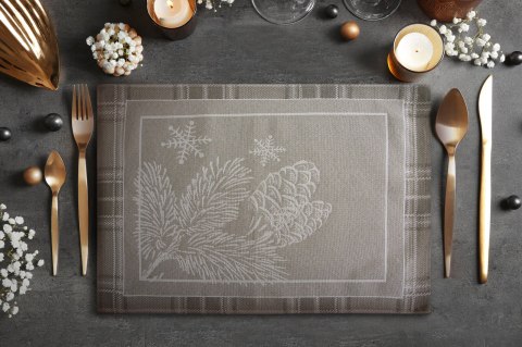 Goblin Tischdecke HOLLY Ś 35x45 -5% dunkelbeige