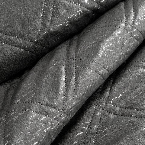 Glamouröse glänzende Tagesdecke 170X210 stahl