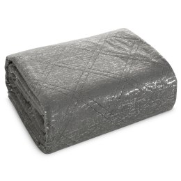 Glamouröse glänzende Tagesdecke 220X240 stahl