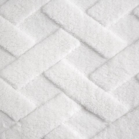 Kuschelweiche Decke CARO, moderne Steppung 150x200 weiß