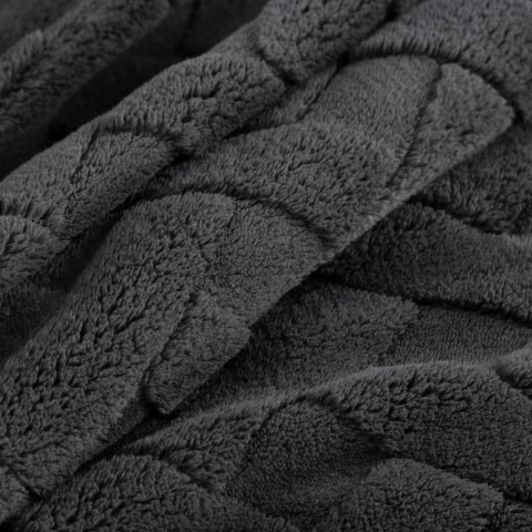 Kuschelweiche Decke CARO, moderne Steppung 150x200 stahl