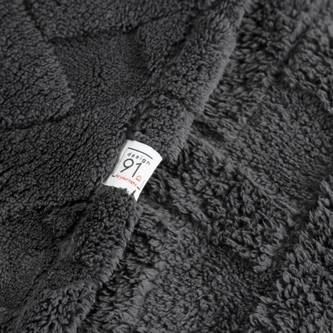 Kuschelweiche Decke CARO, moderne Steppung 150x200 stahl