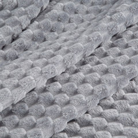 Kuscheldecke CINDY6 Karomustersteppung 150x200 silber