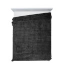 Kuscheldecke CINDY6 Karomustersteppung 170x210 schwarz