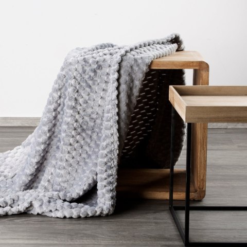 Kuscheldecke CINDY6 Karomustersteppung 170x210 silber