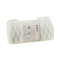 Kuscheldecke CINDY6 Karomustersteppung 70x160 weiß