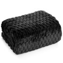 Kuscheldecke CINDY6 Karomustersteppung 70x160 schwarz